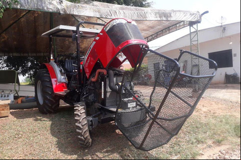 Para-choque com proteção de capô para trator Massey Fergusson 4265/4275 cafeeiro 2